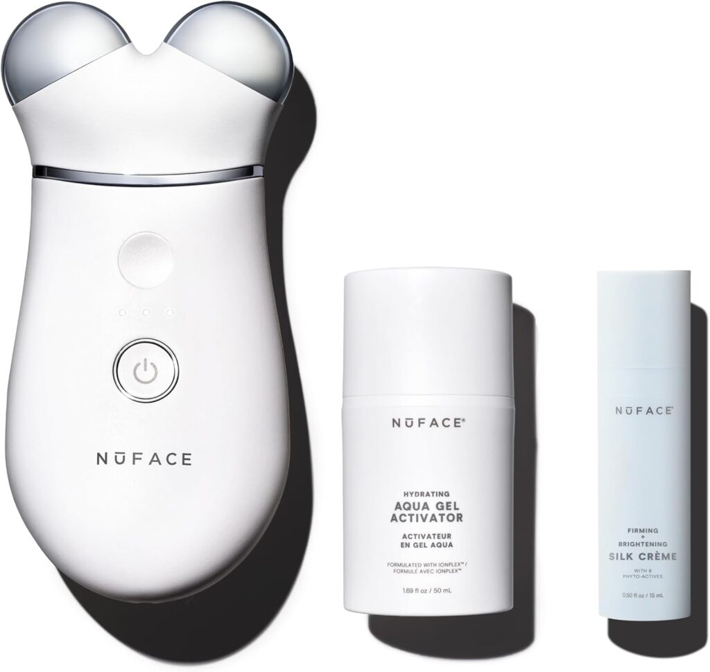 NuFace Trinity+ Microcurrent Facial Toning Device Starter Kit