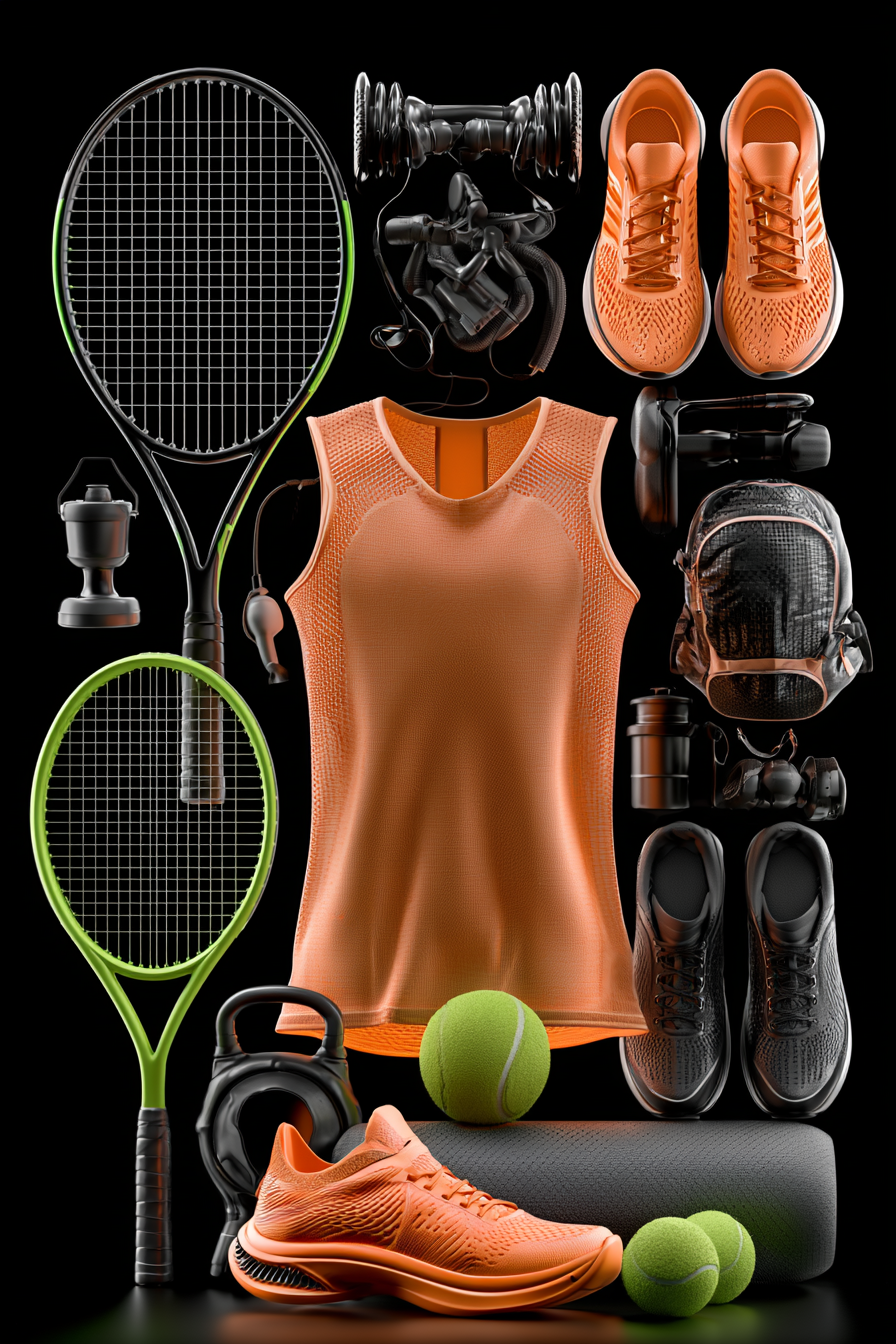 Sports and outdoor gear including fitness, running and recreation equipment
